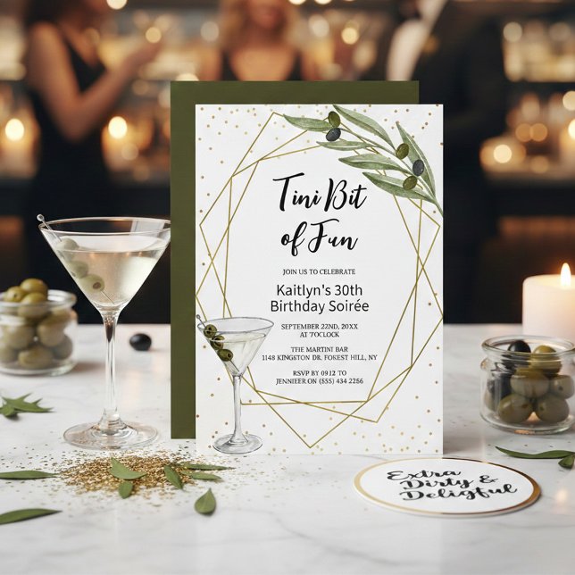 Tini Bit Of Fun Martini Soirée Einladung (Von Creator hochgeladen)