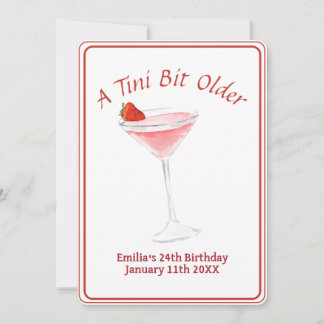 Tini Bit Older - Berry Drink Thema Einladung