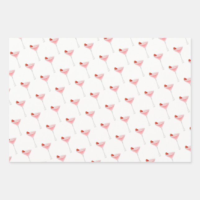 Tini Bit Older - Berry Drink Thema Geschenkpapier Set (Vorderseite)