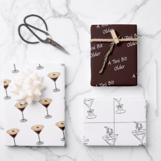 Tini Bit Older - Coffee Espresso Thema Geschenkpapier Set