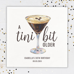 Tini Bit Older Espresso Martini Cocktail Geburtsta Serviette