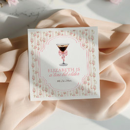'Tini Bit Older Espresso Martini Coquette Geburtst Serviette