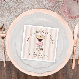 Tini Bit Older Espresso Martini Geburtstagsparty Serviette