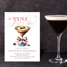 Tini Bit Older Espresso Martini Pink Bow Geburtsta