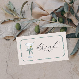 Tini Bit Older | Martini Themed Drink Ticket