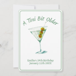 Tini Bit Older - Thema Olivenöl Einladung