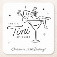 Tini Bit Older Whimsical Martini Geburtstag