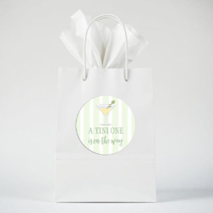 Tini One Baby Shower Runder Aufkleber