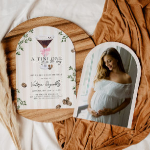 Tini One Espresso Martini Baby Shower Einladung