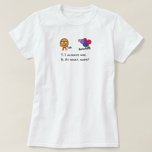 Tink Butterfluffy niedliche Freundschaft lustig T-Shirt (Design vorne)