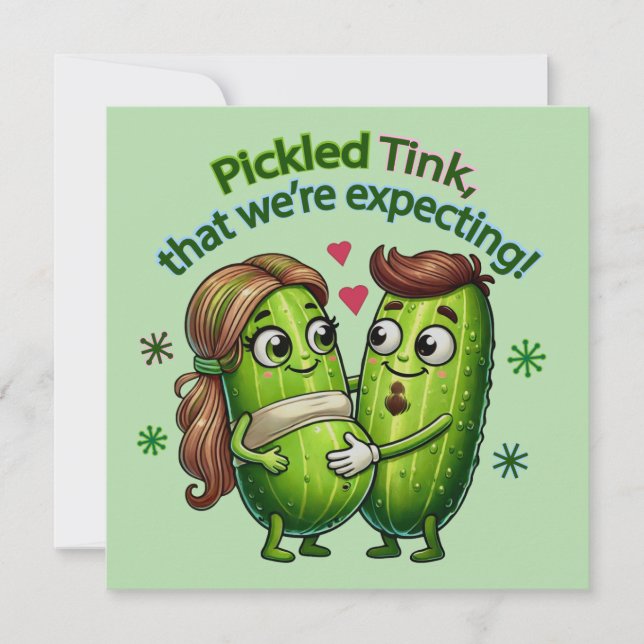 Tink mit Pickle, den wir erwarten Einladung (Vorderseite)