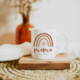 TINLEY Mama Etablierte Terracotta Rainbow Kaffeetasse