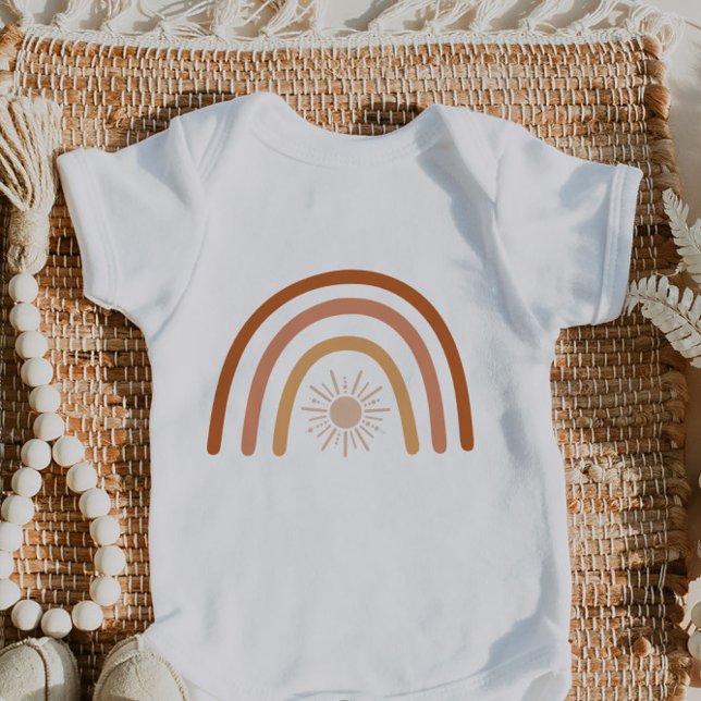 TINLEY Niedliche Bohemisch Terracotta und Rostboge Baby Strampler (Von Creator hochgeladen)