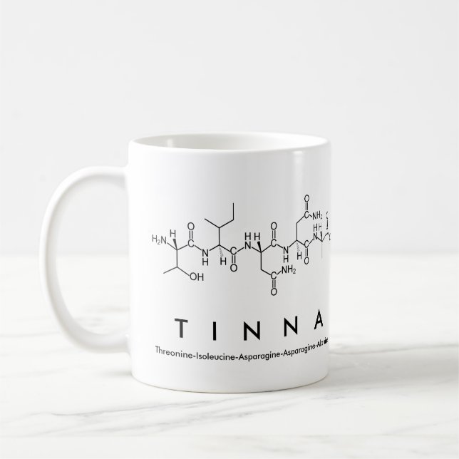 Tinna peptide nom mug (Gauche)