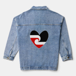 Tino Rangatiratanga Maori Fahne Jeansjacke