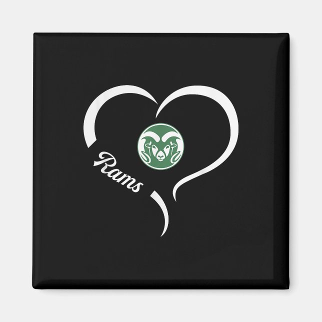 Tinora Rams Logo Halbherz Slogan Hs Magnet (Vorne)