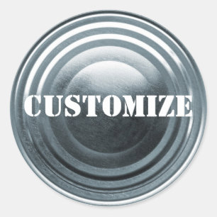 Tinplate-Vorlage Runder Aufkleber