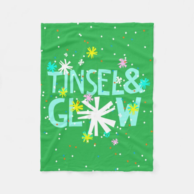 Tinsel & Glow Fleecedecke (Vorderseite)