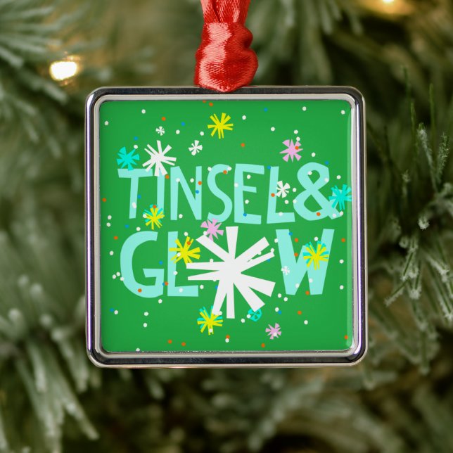 Tinsel & Glow Ornament Aus Metall (Baum)