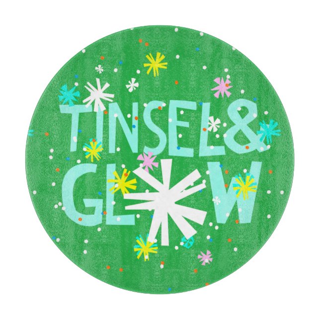 Tinsel & Glow Schneidebrett (Vorderseite)