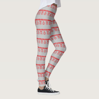 Tinsel HO HO HO (rot) Leggings