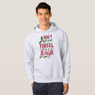 Tinsel in einem Gewirr - Funny Christmas Hoodie