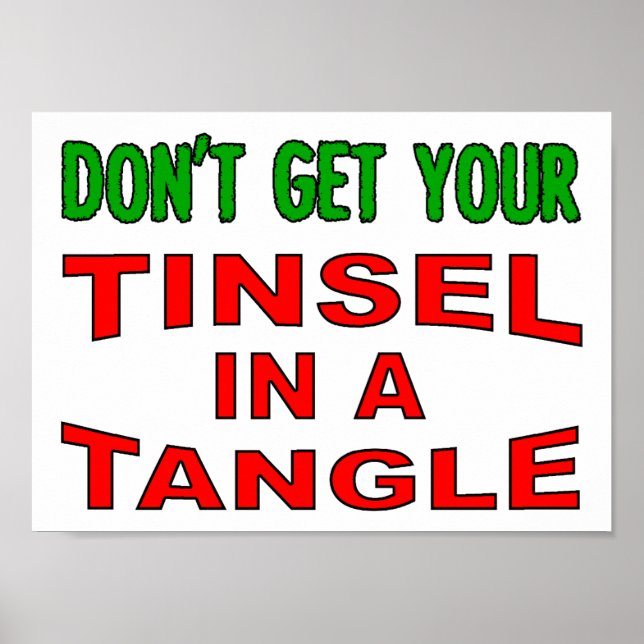 Tinsel in einem zwielichtigen Poster (Vorne)