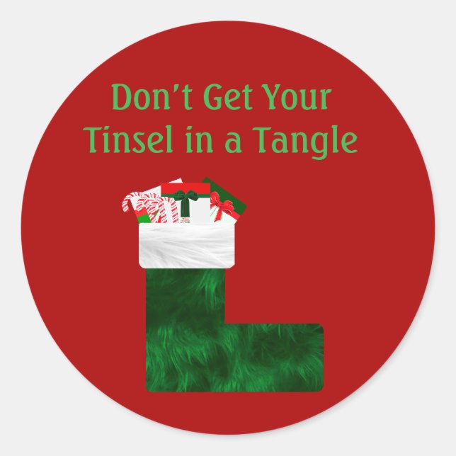Tinsel Tangled Stickers (Devant)