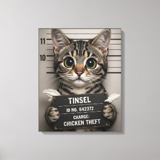 Tinsel the Christmas Kitten Leinwanddruck