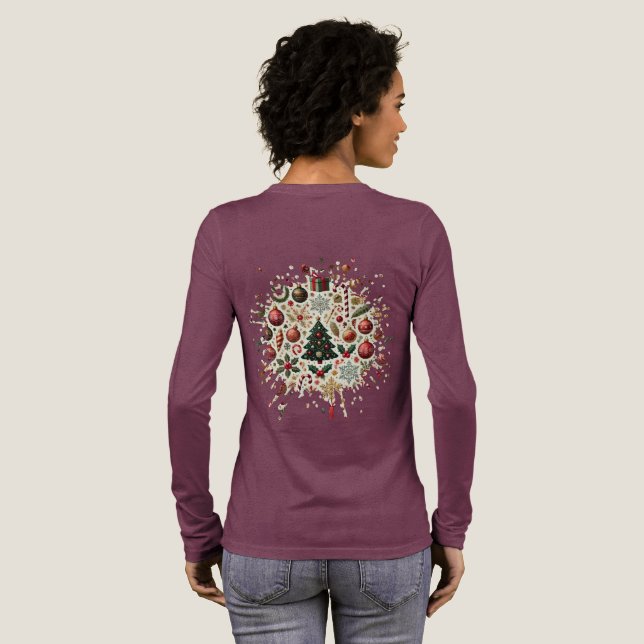 Tinsel und Twinkle Tri-Blend Shirt (Voller Rückseite)