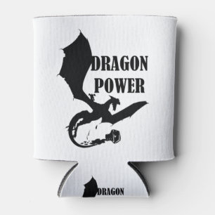 Tinta derramada forma Dragon en negro 2 Dosenkühler