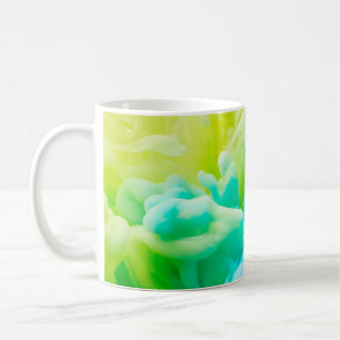 Tinte abstrakt im Wasser, Hintergrund,dr Kaffeetasse
