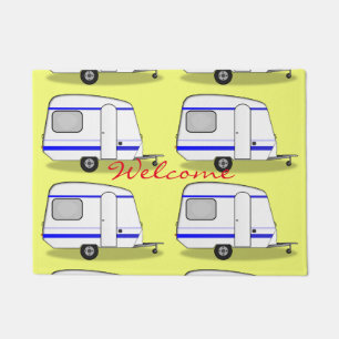Tinte Anhänger Sinti und Roma Caravan Thunder_Cove Fußmatte