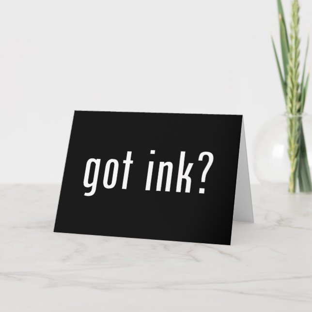 Tinte got? karte (Vorderseite)