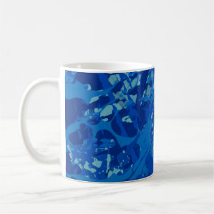 Tinte handgefertigt. Abstrakte Wandkunst Creativ Kaffeetasse
