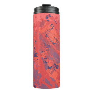 Tinte handgefertigt. Abstrakte Wandkunst Creativ Thermosbecher