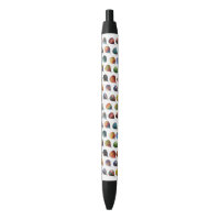 Tinte Hot Air Balloons Muster schwarzer Tinte Pen