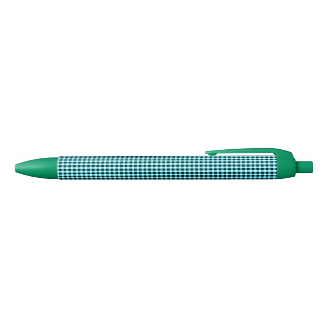 Tinte und Aqua Geometrie: Aqua und Schwarz überprü Kugelschreiber (Oberseite)