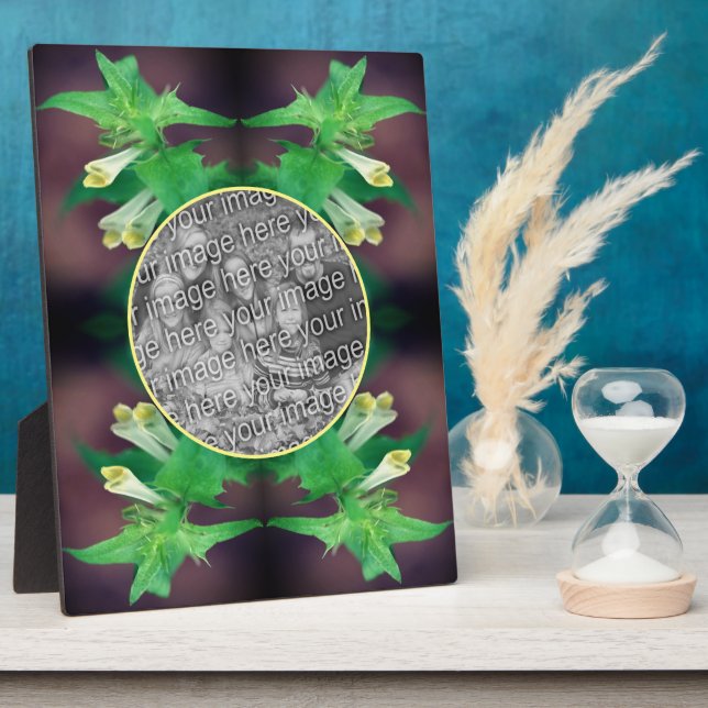 Tinte weiße Wildblume kreieren Ihr eigenes Foto Fotoplatte (Seite)