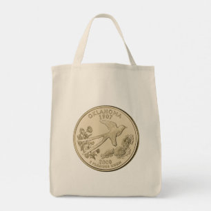 Tinted Oklahoma Staat Quarter Design Tragetasche