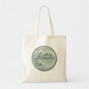 Tinted Washington Staat Quarter Design Tragetasche