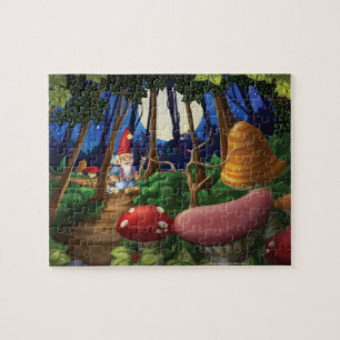 Tintement de tintement peu de puzzle de gnome avec