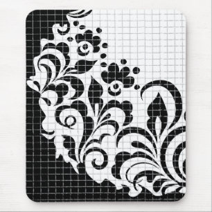 Tinten-Blumen Mousepad