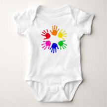 Tinten-Handabdruck Baby-Body