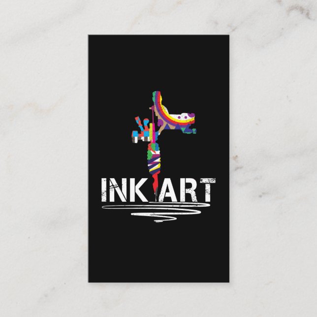 Tinten-Kunstt-shirt Visitenkarte (Vorderseite)