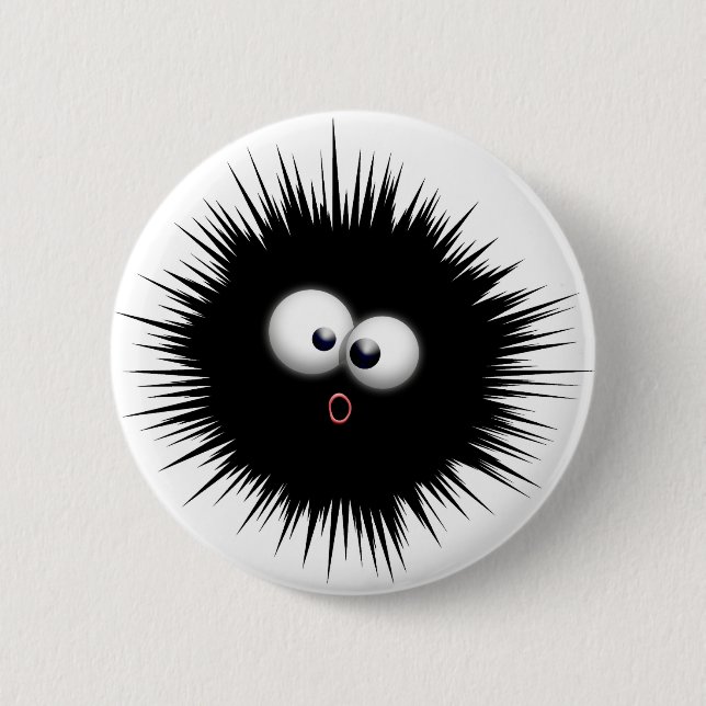 Tinten-platscher Cartoon Button (Vorderseite)