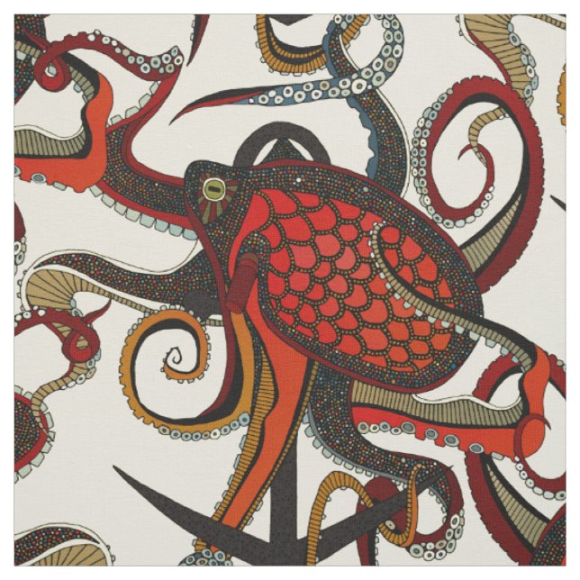 Tintencreme eines Oktopus Stoff (Muster)