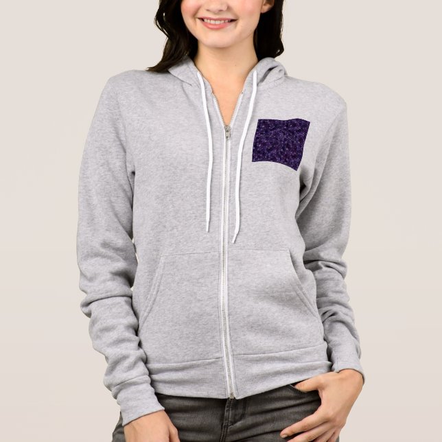 Tintenfass Blaues Kopfsteinpflaster Flickenteppich Hoodie (Vorderseite)