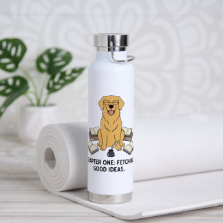 Tintenfass Golden Retriever Welpe Ideen Buchliebha Trinkflasche