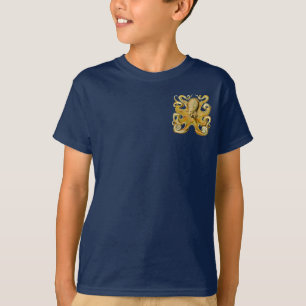 Tintenfisch Antiquität Illustration Meeresschmonst T-Shirt